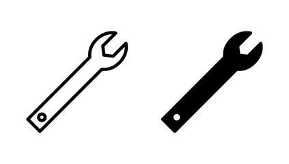 Wrench icon vector. repair icon. tools sign and symbol