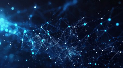 Abstract Digital Technology Background with Lines and Connections