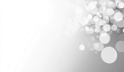 Abstract, blurred light circles, white, grey background