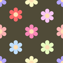 Elegant Floral Vector Seamless Pattern Digital Paper – High-Quality Botanical Background Design for Scrapbooking, Invitations, Fabric Printing, and Graphic Projects