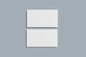 Business card mockup for your design template. Blank empty credit card mockup