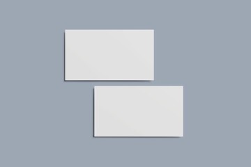 Business card mockup for your design template. Blank empty credit card mockup
