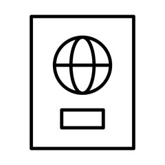 passport icon vector design concept