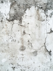 Obraz premium Cracked Wall Texture: A close-up shot capturing the rough, distressed texture of an aged wall with peeling paint and visible cracks.