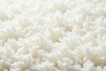 Close-up of soft and fluffy white carpet texture with seamless pattern, soft, fabric, home decor
