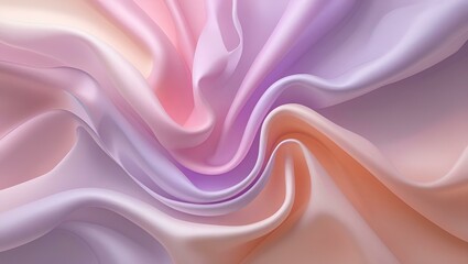 Obraz premium Soft purple and pink silk waves create a luxurious, flowing satin texture