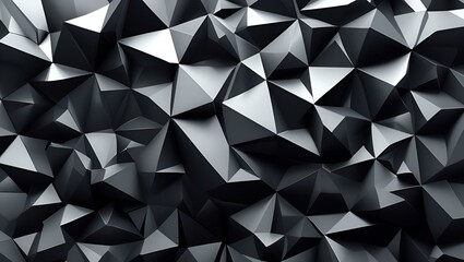 Fototapeta premium Geometric triangle pattern vector art with light diamond elements