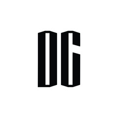 DC monogram logo design letter text name symbol monochrome logotype alphabet character simple logo