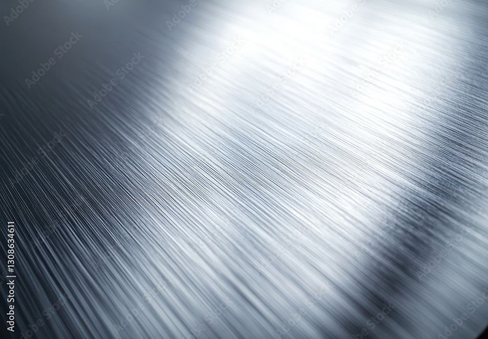 Poster smooth and reflective surface of brushed metal with subtle light reflection and dynamic texture for 