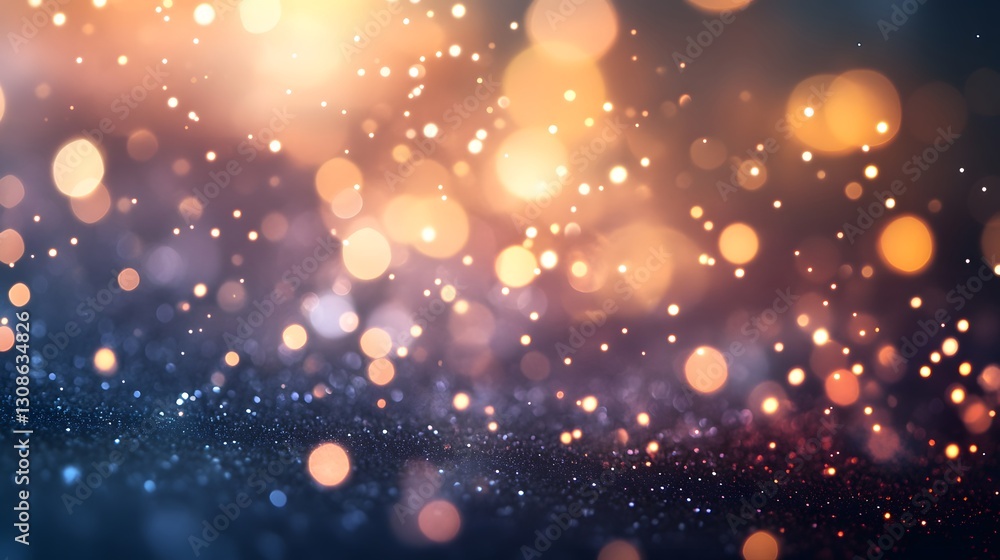 Aufkleber shimmering background with soft focus lights and bokeh effects