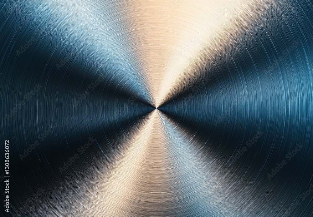 Poster smooth metallic surface with gradient color transition and subtle brush strokes for modern design an