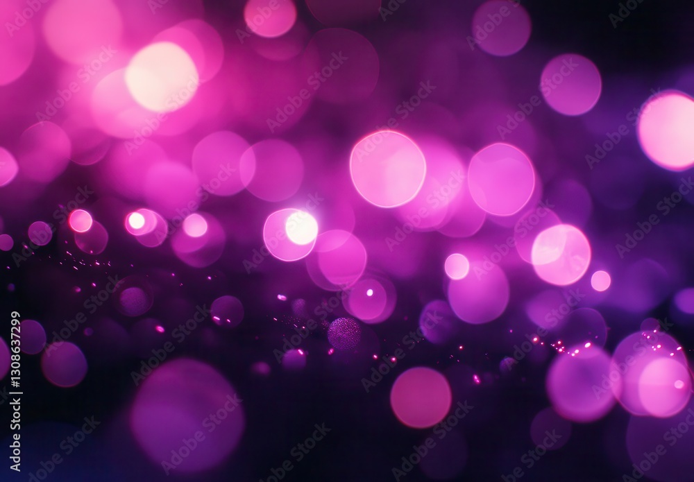 Aufkleber soft blurry background with vibrant pink and purple bokeh lights creating a dreamy and ethereal atmo