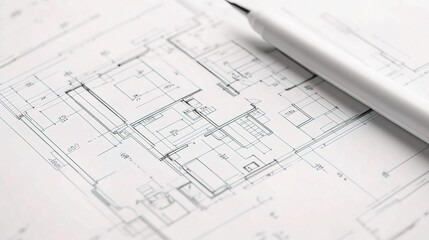 Detailed Architectural Blueprint of a Modern House Plan