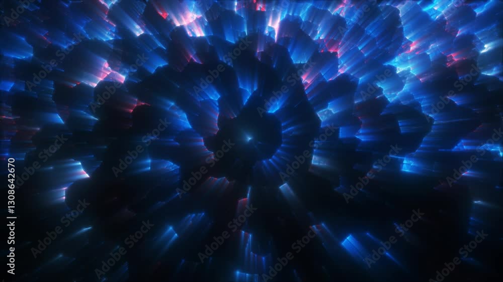 Poster vibrant multicolored particle burst with dynamic motion effect and futuristic abstract digital light