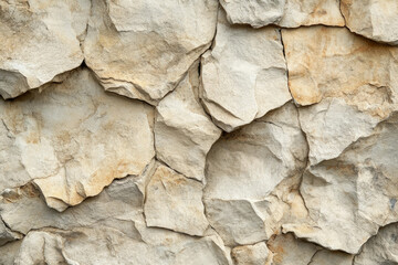 Close-up of a weathered, cracked rock surface showing variations in color and texture.