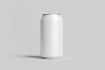 Aluminium Can Mockup - Three Cans. Blank Labe