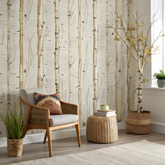 Bark grass cloth is a natural textile made from bark fibers and grass