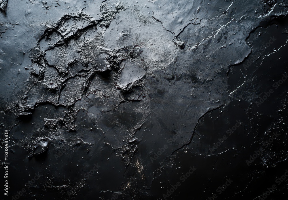 Poster textured abstract black surface with rough patches and unique patterns for artistic backgrounds and 