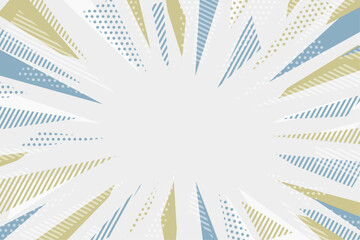 ポップな集中線の背景イラスト