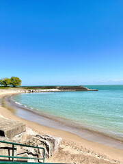 Naklejka premium Lake Michigan shoreline in Chicago, Illinois