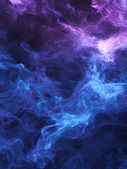 Obraz premium A swirling display of cosmic gases in shades of violet and blue. 