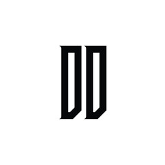 DD monogram logo design letter text name symbol monochrome logotype alphabet character simple logo