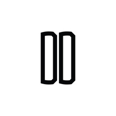 DD monogram logo design letter text name symbol monochrome logotype alphabet character simple logo