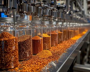 Automated Spice Jar Filling Factory Line