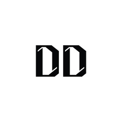 DD monogram logo design letter text name symbol monochrome logotype alphabet character simple logo