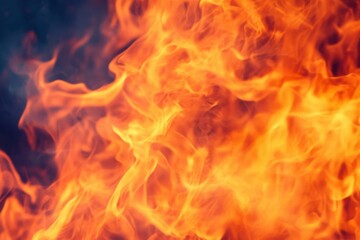 Vibrant fire flames flickering in radiant orange tones for eye-catching graphics and intense visual themes