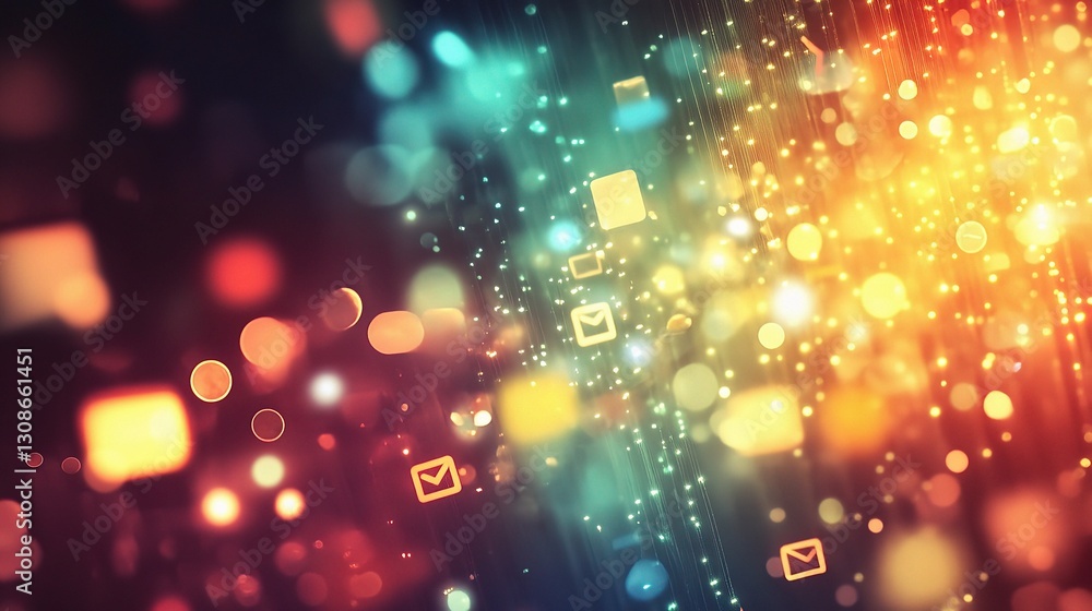 Poster abstract bright digital network background for business use