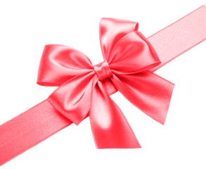 3d Ribbon Promotion Decoration Pink Banner