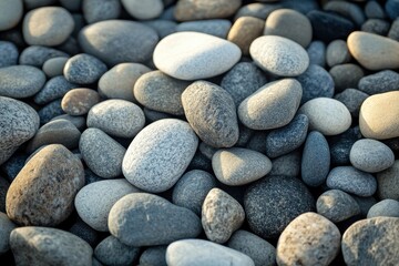 Calming pebble stone surface for serene interior designs and natural aesthetics