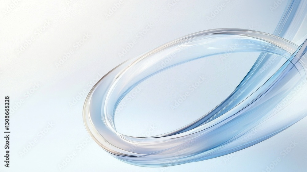 Poster smooth abstract blue white swirling circular shape creating modern abstract pattern, ideal for graph