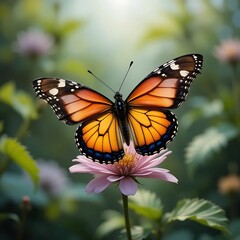 Fototapeta premium monarch butterfly on a flower