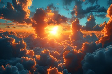 Beautiful sunset clouds