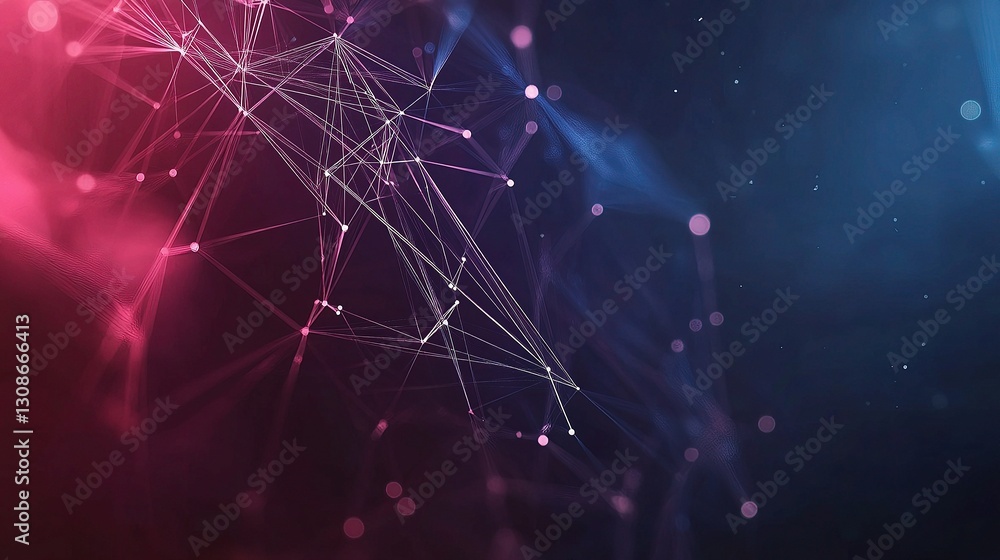 Poster abstract polygonal space design with low poly dark background
