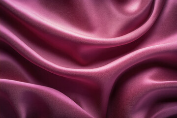 Luxurious mauve silk fabric draped in elegant folds, showcasing its rich texture and subtle sheen.