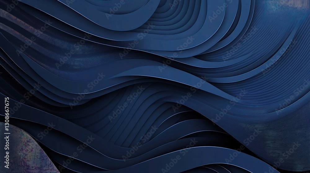 Poster modern abstract vector background with wavy patterns and lines