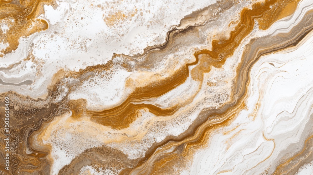 Aufkleber a soft beige and white marble texture with flowing patterns and subtle organic movement for a timele