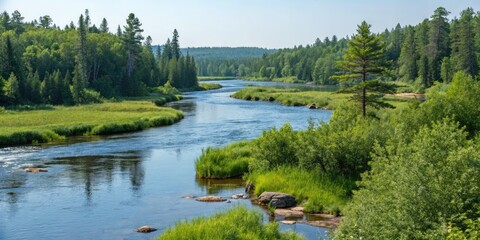 Mississippi River Source: Low Light Itasca State Park Minnesota First Bridge Photography