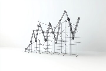 3D glyph consultation symbolizing expert advice and strategic planning services on white background.