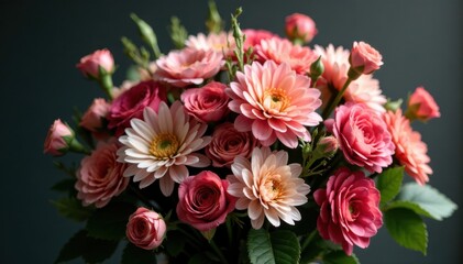 Subdued hues, chrysanthemums & carnations funeral arrangement, sympathy, quiet
