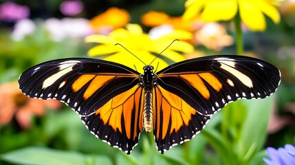 Stunning Orange & Black Butterfly Closeup - Macro Photography