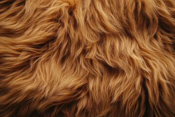 Naklejka premium Close-up view of rich, auburn fur texture; soft, dense, and luxurious.