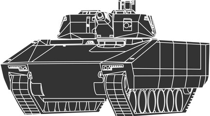 Black Lynx military vehicle logo, print, patch, chevron in military style.