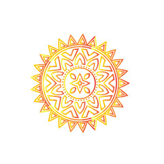 abstract sun symbol