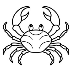 Elegant Crab Outline