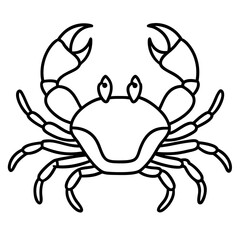 Elegant Crab Outline
