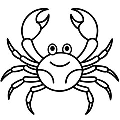 Elegant Crab Outline